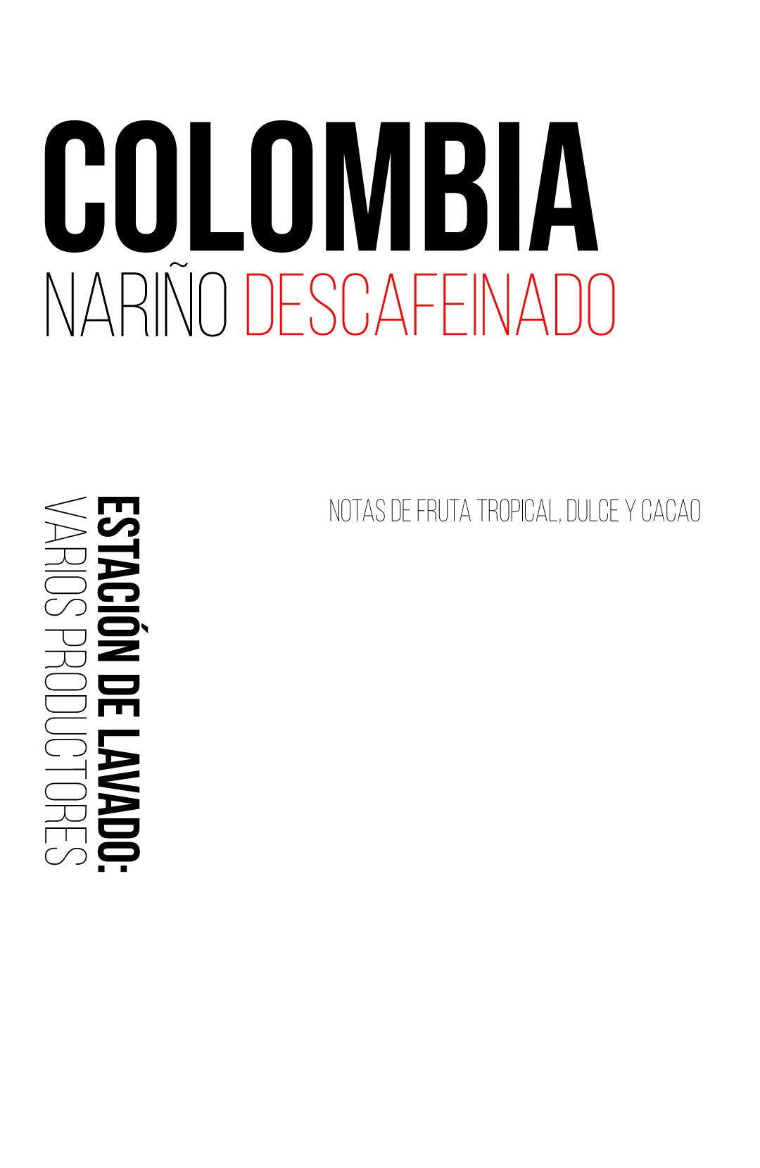Colombia - Descafeinado