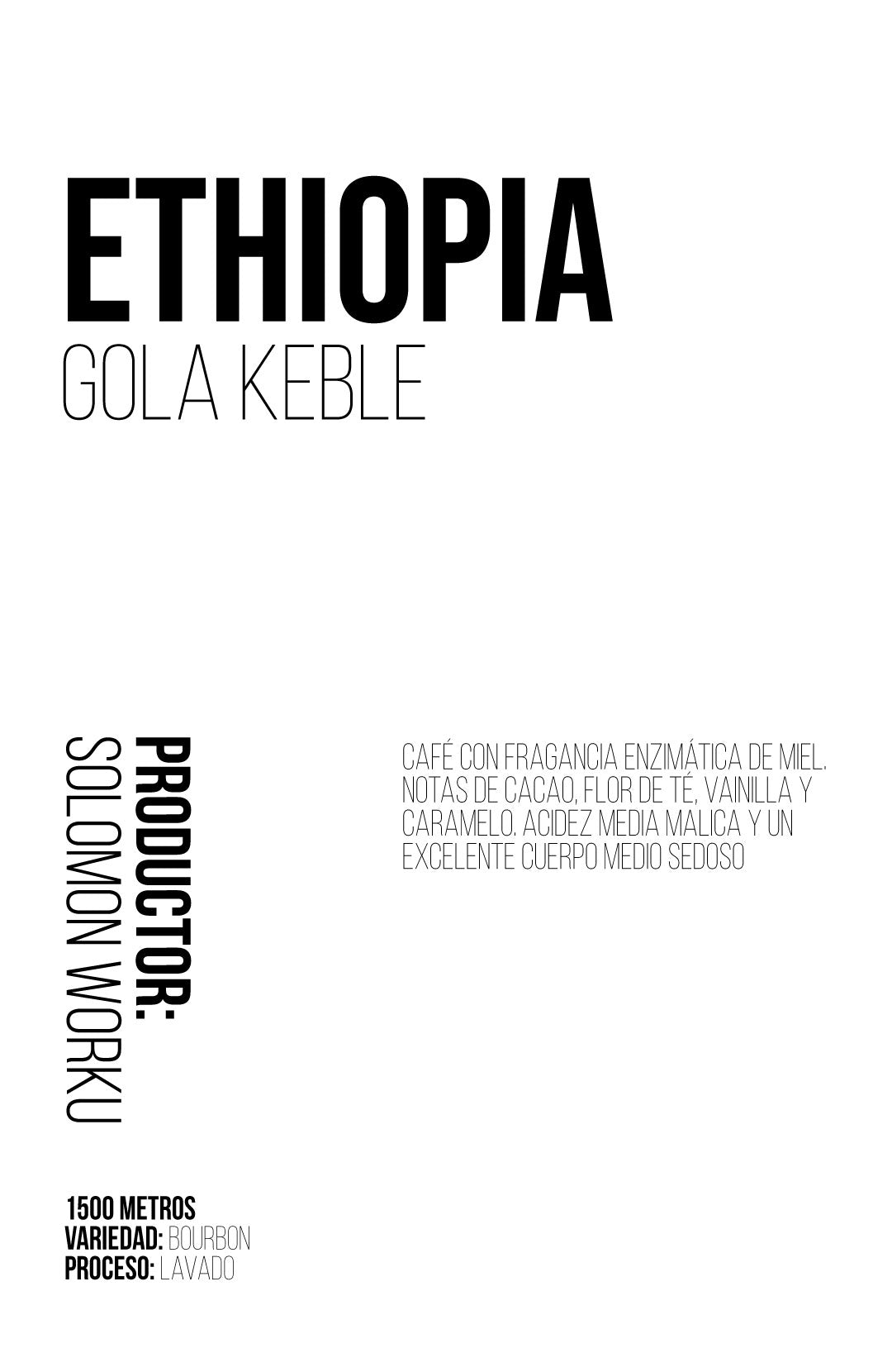 Ethiopía - Gola Keble
